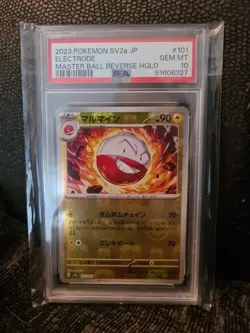 Pokemon Japanese Electrode Master Ball Reverse Holo 101/165 SV2A 151 Psa 10 - Image 1