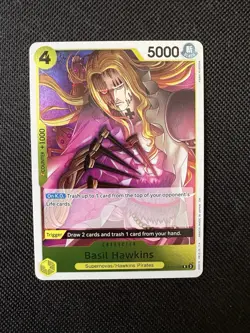 Basil Hawkins OP10-109 Royal Blood Foil One Piece CCG - Eng - PRB02 - Reprint - Image 1