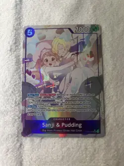 One Piece CCG Sanji & Pudding EB02-035 Extra Booster Holo Rare 7000 Power - Image 1