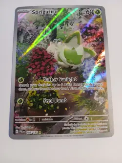 MINT ~ Sprigatito Illustration Rare Paldea Evolved 196/193 Pokemon TCG Card - Image 1
