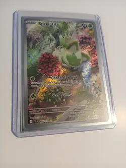 MINT ~ Sprigatito Illustration Rare Paldea Evolved 196/193 Pokemon TCG Card - Image 3