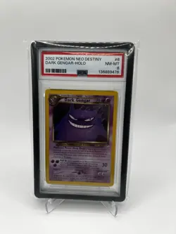 Pokemon Neo Destiny Holo Rare Dark Gengar Card TCG #6/105 Unlimited PSA 8 - Image 1