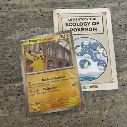 Pokemon TCG: Pikachu At The Museum Jumbo Promo Card X1 - Image 1