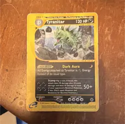 Pokemon Tyranitar Expedition Base Set Rare 120HP 066/165 Regular English Card - Image 1