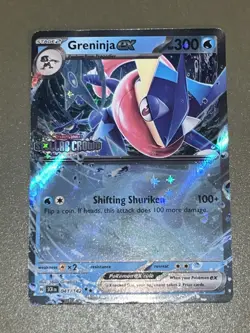 Pokemon TCG Stellar Crown Greninja EX Card 041/142 - STAMPED PROMO - Image 1