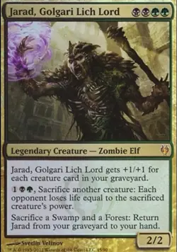 Jarad Golgari Lich Lord MTG EDH Commander Deck Custom Deck Sleeves And Deck box - Image 2