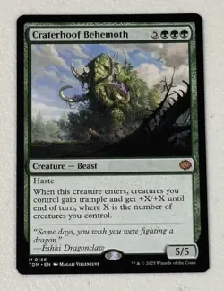 Magic: The Gathering TCG Tarkir: Dragonstorm Craterhoof Behemoth - Image 1