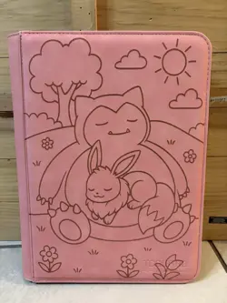 Snorlax Pokemon Laser Engraved Binder 9 Pocket (Misprint) - Image 1
