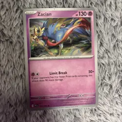 Zacian 045/094 Rare Regular Non-Holo Phantasmal Flames PFL Pokemon TCG NM - Image 1