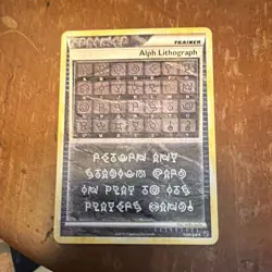 Pokemon Alph Lithograph THREE Undaunted Ultra Rare Holo Trainer English 2010 - Image 1