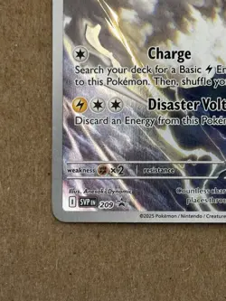 Pokemon TCG Thunderous Black Bolt Holo Promo 209 English Nm - Image 4