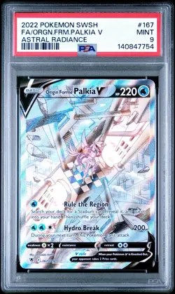 Pokemon Origin Forme Palkia V Astral Radiance Full Alt Art #167 PSA 9 Mint - Image 1