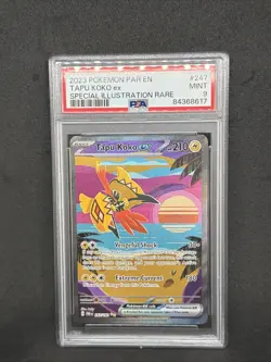 2023 Pokemon PAR EN: Special Illustration Rare TAPU KOKO ex PSA 9 - Image 3