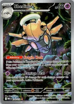 Pokemon TCG Shedinja 144/132 Me01: Mega Evolution Holo NM (SKU 1-2) - Image 1