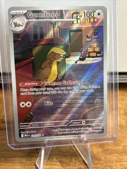 Pokemon TCG Gumshoos 153/132 ME01: Mega Evolution Illustration Rare Holo NM - Image 1