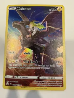 Pokemon TCG Zekrom Trainer Gallery Holo Rare TG05/TG30 Brilliant Stars - Image 1