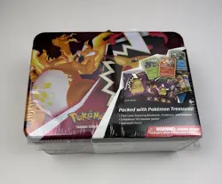 Pokemon TCG: Fall 2020 Charizard Collectors Treasure Chest Lunch Box Tin Sealed - Image 1