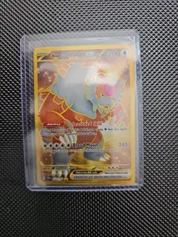 Bloodmoon Ursaluna ex 222/167 Pokemon Twilight Masquerade Gold Hyper Rare Crease - Image 3