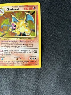 Pokemon CHARIZARD TCG Base Set 4/102 Holo Rare LP/MP - Image 4