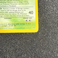Pokemon Venusaur Black Star Promo 13 Holo WOTC Near Mint - Image 4