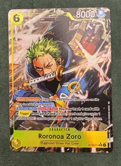 One Piece Starter Deck 29 Egghead Roronoa Zoro ST29-014 Full Art Foil NM - Image 1