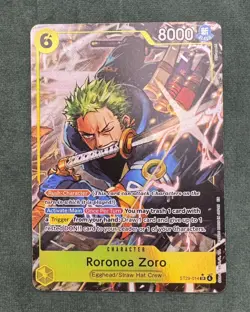 One Piece Starter Deck 29 Egghead Roronoa Zoro ST29-014 Full Art Foil NM - Image 2