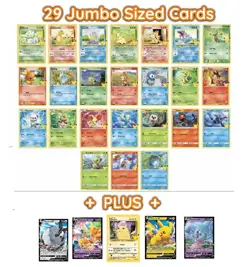 Pokemon 25th Anniversary Jumbo Cards Complete First Partner Pack Binder 29 cards - Image 4