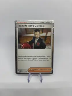Team Rocket's Giovanni 174/182 - Destined Rivals - Cosmos Holo Pokemon Card - Image 1
