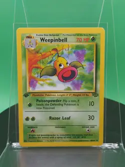 Weepinbell 48/64 1st Edition Jungle Set Uncommon 1999 English Pokemon Card WoTC - Image 1