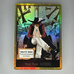 DON!! Card (Dracule Mihawk) (Gold) The Azure Sea's Seven Foil One Piece TCG OP14 - Image 1