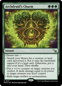 MTG Archdruid's Charm Murders at Karlov Manor Promo Pack NM - Image 1