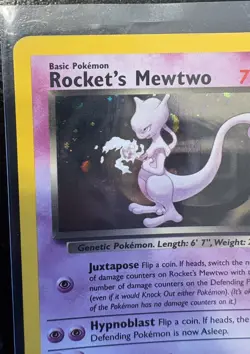 Pokemon TCG Rocket’s Mewtwo Unlimited Gym Challenge Holo Card 14/132 - Image 5