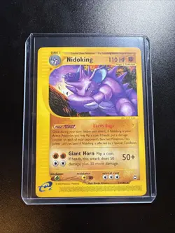 Nidoking 24/147 Pokemon Aquapolis Regular Rare Card - LP - Image 1