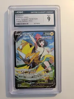 Zeraora V Pokemon Silver Tempest Tg16/tg30 Trainer Gallery Holo Cgc Mint 9 - Image 2