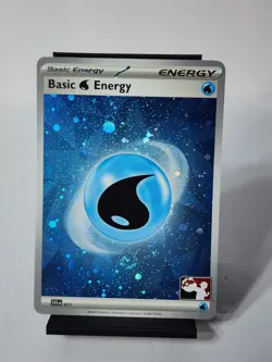 Play! Pokemon Prize Pack 6 Cosmo Holo Water Basic Energy SVE011 - SWIRL - Image 1