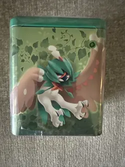 Pokemon TCG Grass Type Stacking Tin 3 Boosters + 1 Coin Sealed Collectible - Image 2