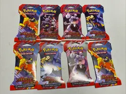 Lot of 8 Pokemon TCG Destined Rivals Booster Packs Sleeved Blister Packs New - Image 1