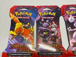 Lot of 8 Pokemon TCG Destined Rivals Booster Packs Sleeved Blister Packs New - Image 2