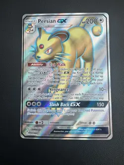 POKEMON TCG PERSIAN GX 207/214 S&M UNBROKEN BONDS FULL ART UR!! - Image 1