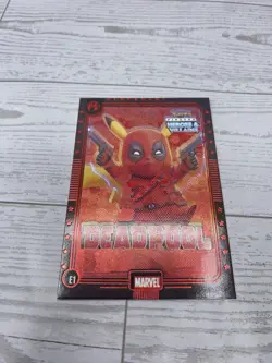 Pikachu as DEADPOOL #E1 Rare Red Holo Heroes & Villains (non-Pokemon fan art) - Image 4