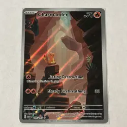 Pokemon TCG Scarlet & Violet Charmander Holo Card 168/165 NM/M Condition - Image 1