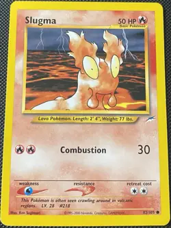 Slugma 82/105 Neo Destiny Regular - Pokemon Card - Image 1