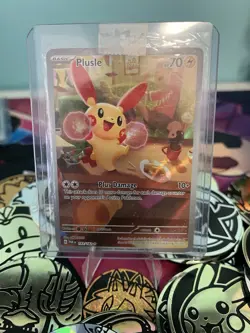 Pokemon Plusle 193/182 SV04 Paradox Rift Illustration Rare Holo Card English TCG - Image 1