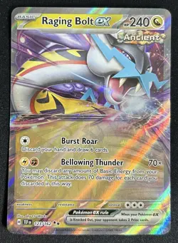 Raging Bolt ex 123/162 Temporal Forces Double Rare Holo Pokemon TCG Card NM - Image 1