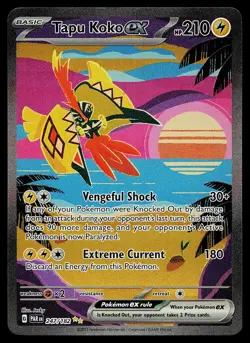 Pokemon Card - Tapu Koko ex Paradox Rift 247/182 Holo Special Illustration Rare - Image 1