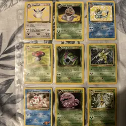 Pokemon TCG WOTC Bundle x 9 Cards Base Set 1999 Vintage all rare - Image 1