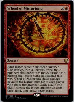 Wheel of Misfortune R Commander Legends 211 NM Foil - Image 1