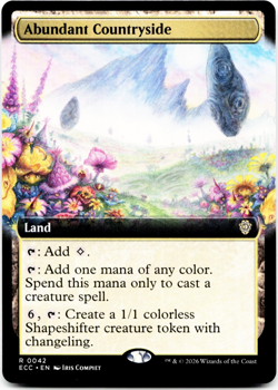 Abundant Countryside (Extended Art) - [Commander: Lorwyn Eclipsed] MTG ECC 0042 - Image 3