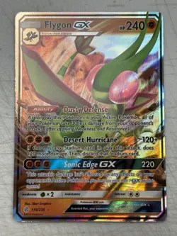 Pokemon TCG Cosmic Eclipse 110/236 Flygon GX Full Art Rare NM - Image 1