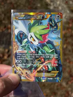 Shaymin EX 077a/108 Alternative Art Rayquaza XY Roaring Skies Pokemon Card NM - Image 1